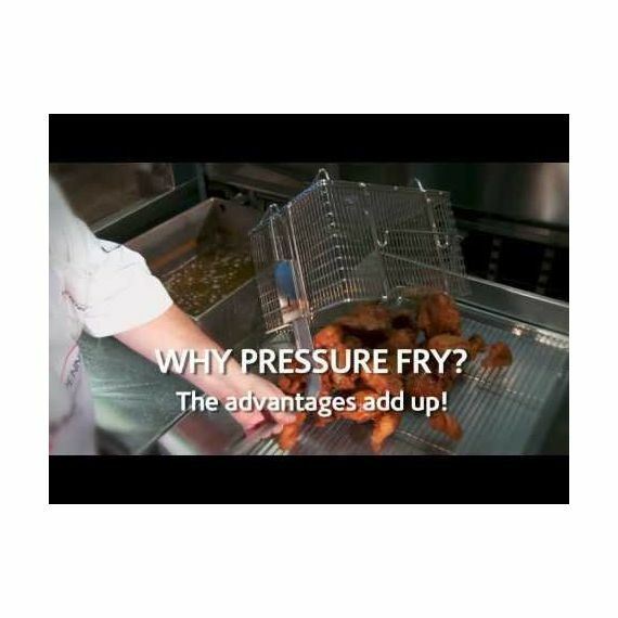 Henny Penny PFE-500 Electric 4-Head Pressure Fryer, Comp 1000, with filter  rinse hose attachment